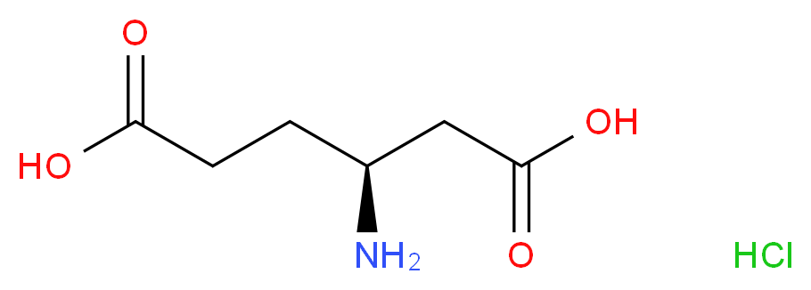 (3S)-3-aminohexanedioic acid hydrochloride_分子结构_CAS_61884-74-0