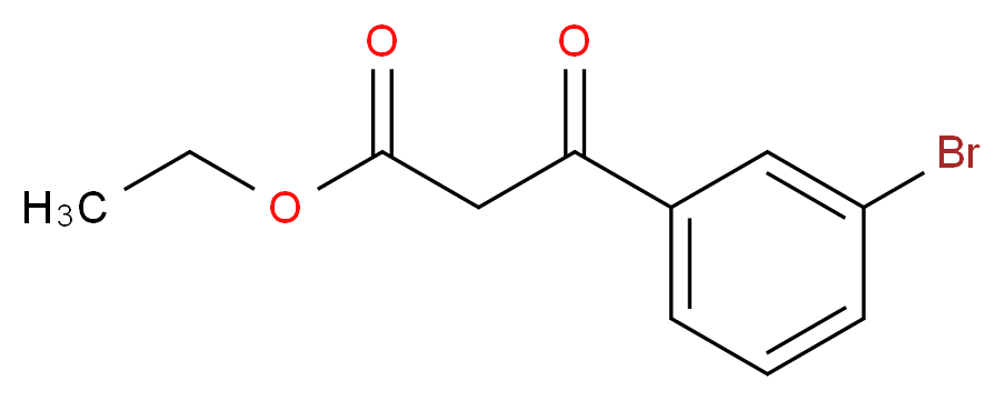 (3-溴苯甲酰)乙酸乙酯_分子结构_CAS_21575-91-7)