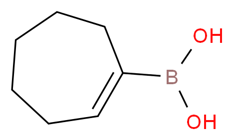 Cyclohept-1-en-1-ylboronic acid_分子结构_CAS_835882-35-4)