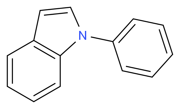 1-phenyl-1H-indole_分子结构_CAS_16096-33-6