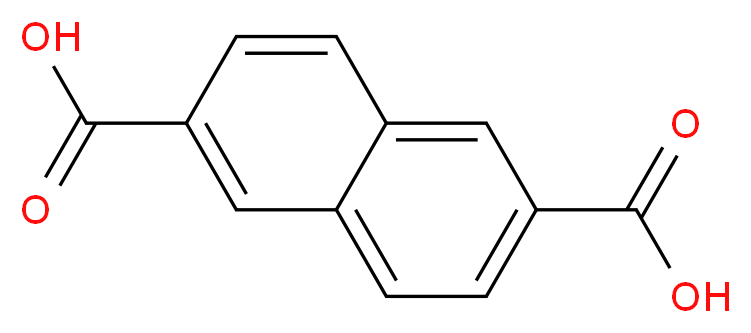 naphthalene-2,6-dicarboxylic acid_分子结构_CAS_1141-38-4