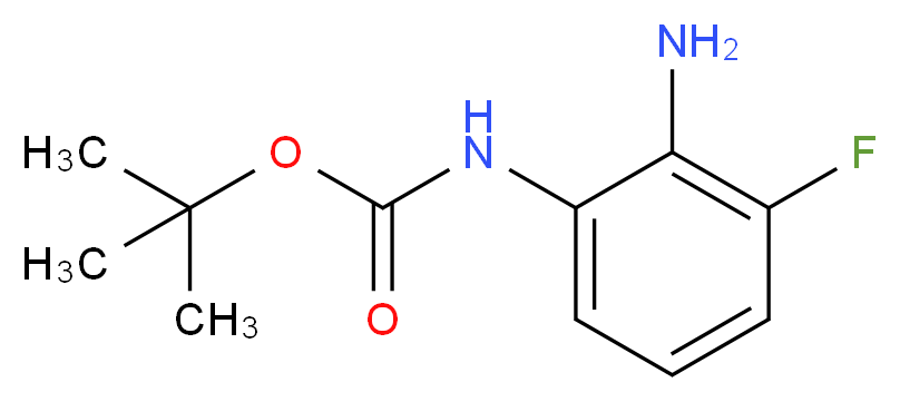 tert-butyl N-(2-amino-3-fluorophenyl)carbamate_分子结构_CAS_954238-78-9