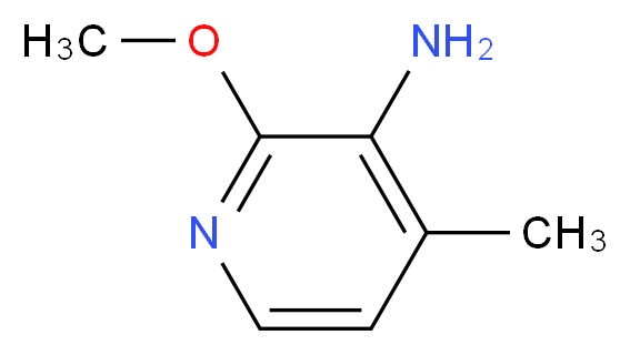 2-methoxy-4-methylpyridin-3-amine_分子结构_CAS_76005-99-7