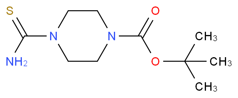 1-Boc-4-Carbamothioylpiperazine_分子结构_CAS_196811-66-2)