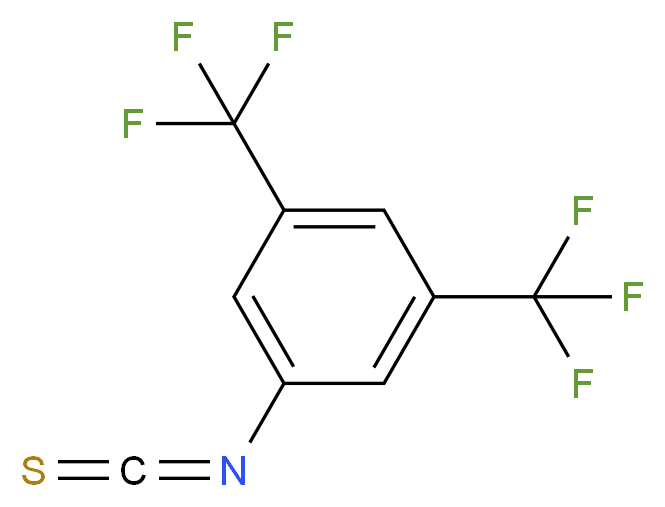 3,5-bis-TRIFLUOROMETHYLPHENYL ISOTHIOCYANATE_分子结构_CAS_23165-29-9)