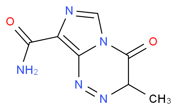 3-methyl-4-oxo-3H,4H-imidazo[4,3-c][1,2,4]triazine-8-carboxamide_分子结构_CAS_85622-93-1