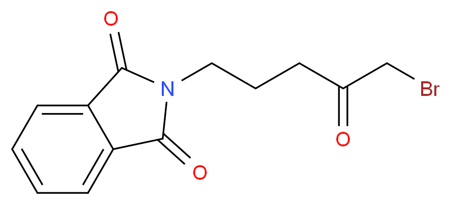 2-(5-bromo-4-oxopentyl)-2,3-dihydro-1H-isoindole-1,3-dione_分子结构_CAS_41306-64-3
