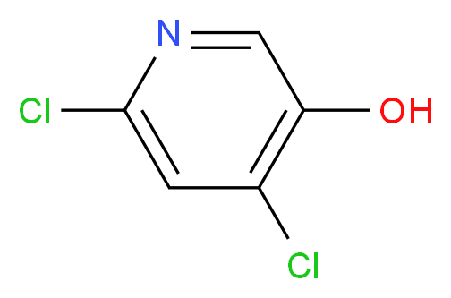 4,6-Dichloropyridin-3-ol_分子结构_CAS_1196157-47-7)