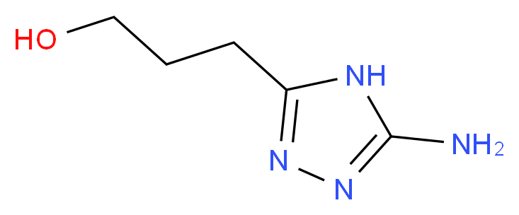3-(5-amino-4H-1,2,4-triazol-3-yl)propan-1-ol_分子结构_CAS_18595-97-6