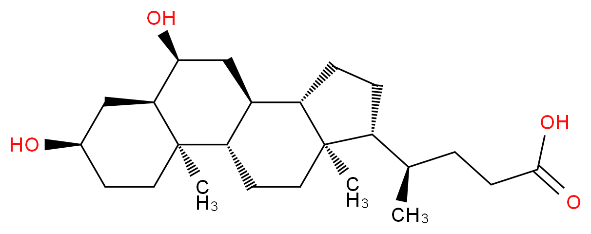 α-Hyodeoxycholic Acid_分子结构_CAS_83-49-8)