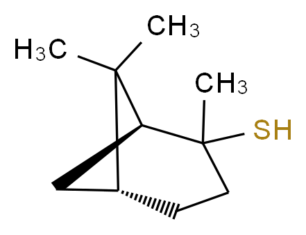 2-,3-,10-巯基蒎烷_分子结构_CAS_23832-18-0)