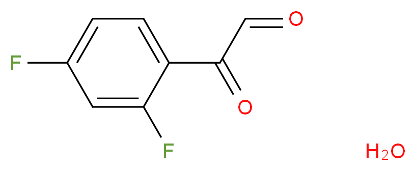 2,4-二氟苯基乙二醛 水合物_分子结构_CAS_79784-36-4)