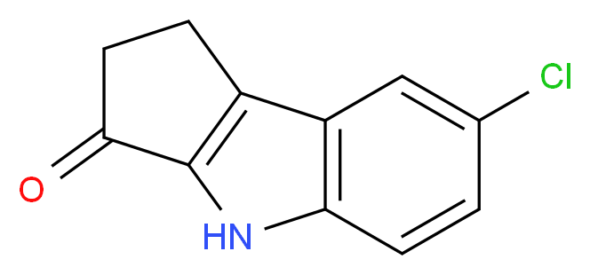 7-chloro-1,2-dihydrocyclopenta[b]indol-3(4H)-one_分子结构_CAS_)