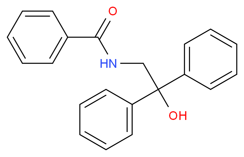 N-(2-hydroxy-2,2-diphenylethyl)benzamide_分子结构_CAS_55275-59-7