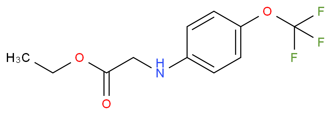 Ethyl {[4-(trifluoromethoxy)phenyl]amino}acetate_分子结构_CAS_306935-79-5)