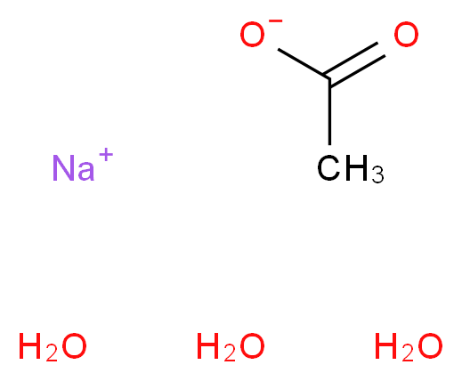 三水乙酸钠, ACS_分子结构_CAS_6131-90-4)