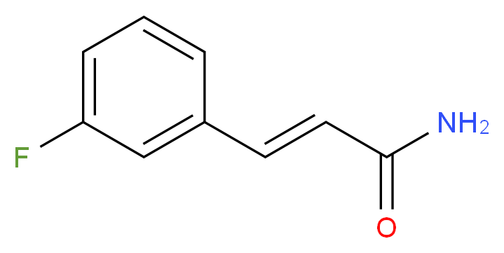 (2E)-3-(3-fluorophenyl)prop-2-enamide_分子结构_CAS_64379-96-0