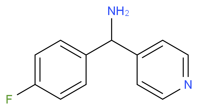 (4-fluorophenyl)(pyridin-4-yl)methanamine_分子结构_CAS_)
