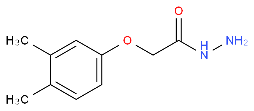 2-(3,4-Dimethylphenoxy)acetohydrazide_分子结构_CAS_)