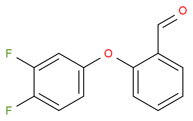 2-(3,4-Difluorophenoxy)benzenecarboxaldehyde_分子结构_CAS_)