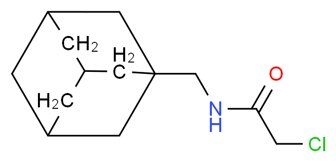 N-(adamantan-1-ylmethyl)-2-chloroacetamide_分子结构_CAS_81099-48-1