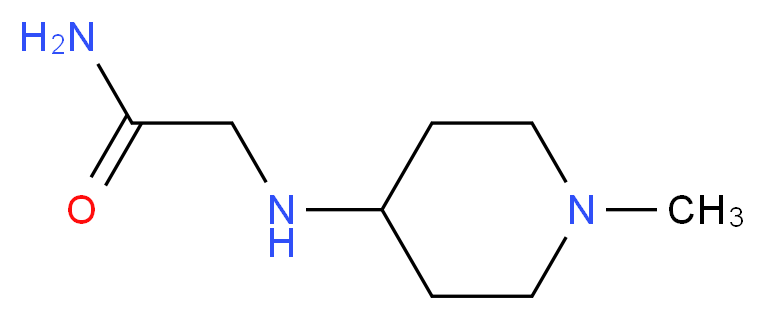 2-[(1-methylpiperidin-4-yl)amino]acetamide_分子结构_CAS_)