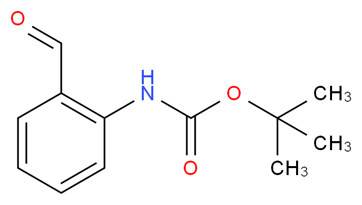 (2-Formyl-phenyl)-carbamic acid tert-butyl ester_分子结构_CAS_74965-38-1)