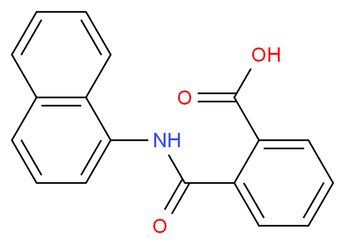 2-(1-Naphthylcarbamoyl)benzoic acid_分子结构_CAS_132-66-1)