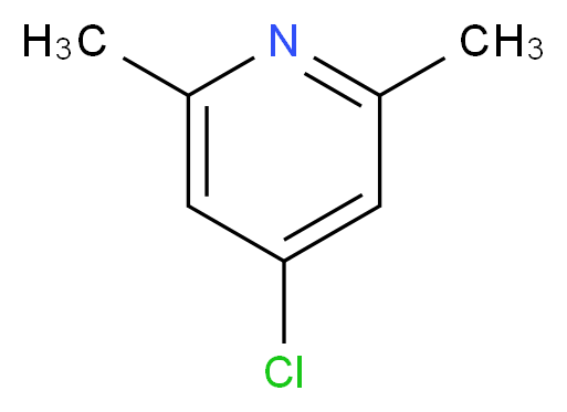 4-Chloro-2,6-dimethylpyridine_分子结构_CAS_3512-75-2)