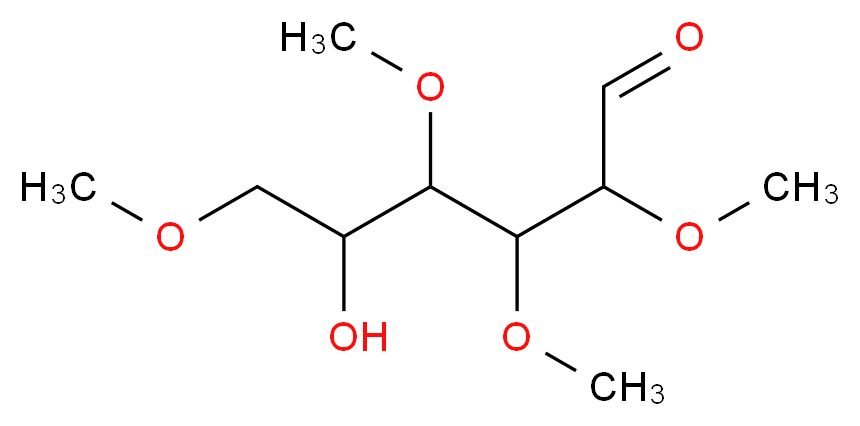 2,3,4,6-Tetra-O-methyl-D-mannose_分子结构_CAS_15075-09-9)