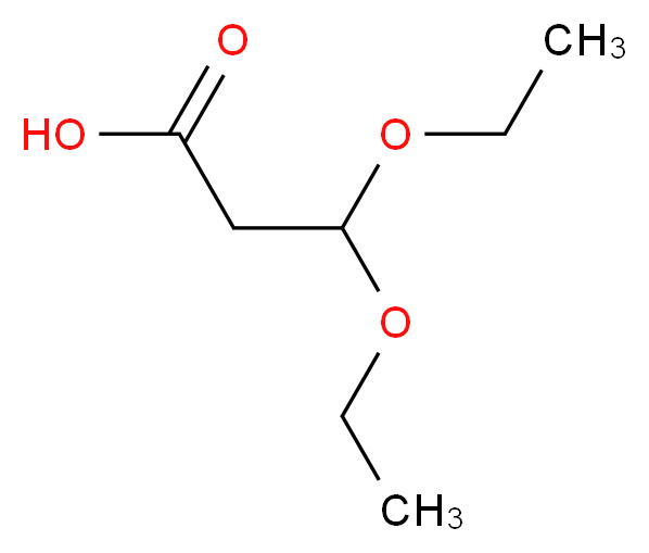 3,3-Diethoxypropanoic acid_分子结构_CAS_6191-97-5)