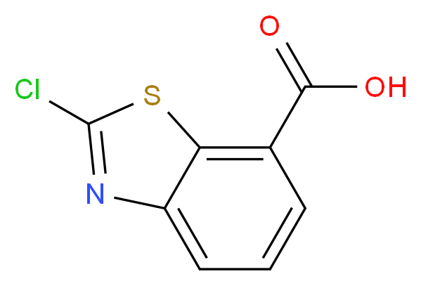 2-chloro-1,3-benzothiazole-7-carboxylic acid_分子结构_CAS_1379324-66-9