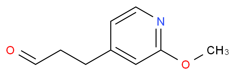 3-(2-methoxypyridin-4-yl)propanal_分子结构_CAS_119836-18-9