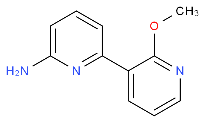 6-(2-methoxypyridin-3-yl)pyridin-2-amine_分子结构_CAS_1196153-49-7