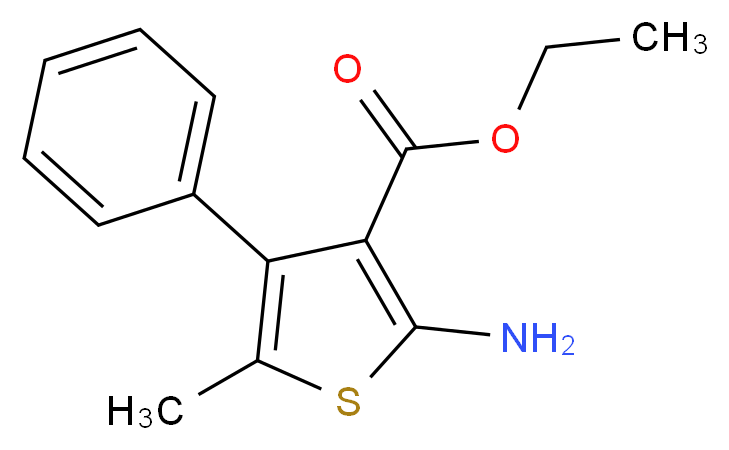 Ethyl 2-amino-5-methyl-4-phenylthiophene-3-carboxylate_分子结构_CAS_4815-37-6)