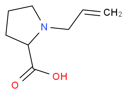 1-Allylpyrrolidine-2-carboxylic acid_分子结构_CAS_678988-13-1)