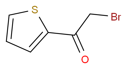 2-bromo-1-(thiophen-2-yl)ethan-1-one_分子结构_CAS_10531-41-6