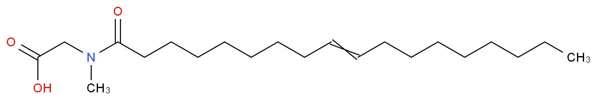 2-(N-methyloctadec-9-enamido)acetic acid_分子结构_CAS_110-25-8