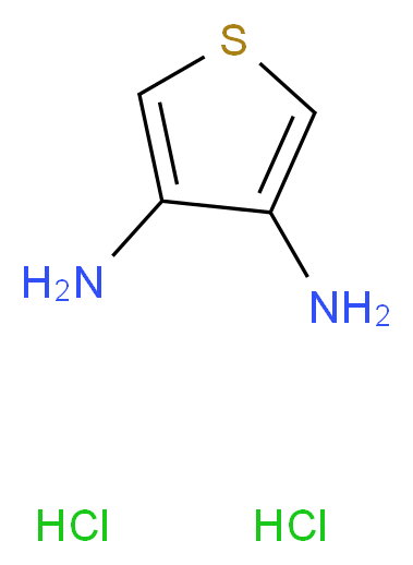 thiophene-3,4-diamine dihydrochloride_分子结构_CAS_90069-81-1