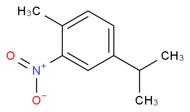 1-methyl-2-nitro-4-(propan-2-yl)benzene_分子结构_CAS_943-15-7