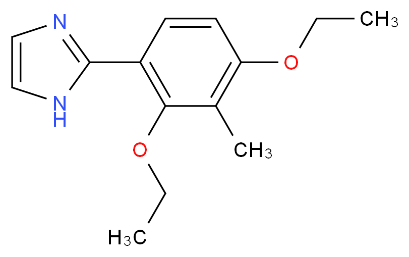 2-(2,4-diethoxy-3-methylphenyl)-1H-imidazole_分子结构_CAS_)