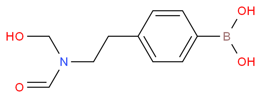 4-(2-甲氧基乙基氨甲酰基)苯硼酸_分子结构_CAS_850589-34-3)