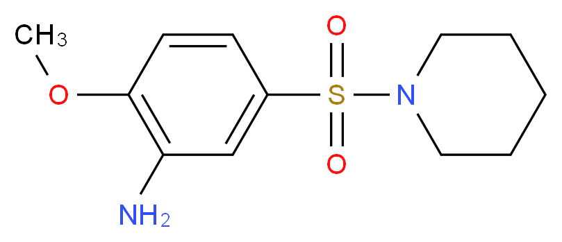 2-Methoxy-5-(piperidine-1-sulfonyl)-phenylamine_分子结构_CAS_)