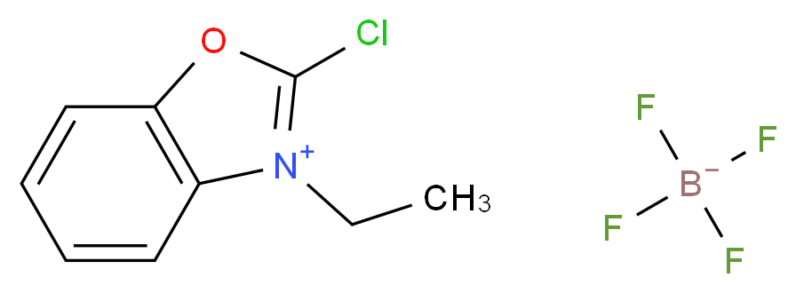 2-chloro-3-ethyl-1,3-benzoxazol-3-ium; tetrafluoroboranuide_分子结构_CAS_63212-53-3