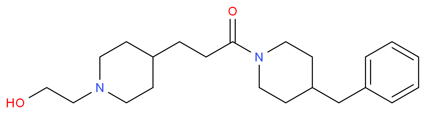 2-{4-[3-(4-benzylpiperidin-1-yl)-3-oxopropyl]piperidin-1-yl}ethanol_分子结构_CAS_)