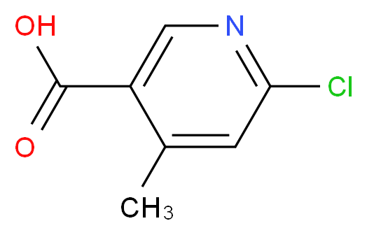 6-chloro-4-methylpyridine-3-carboxylic acid_分子结构_CAS_50355-50-8