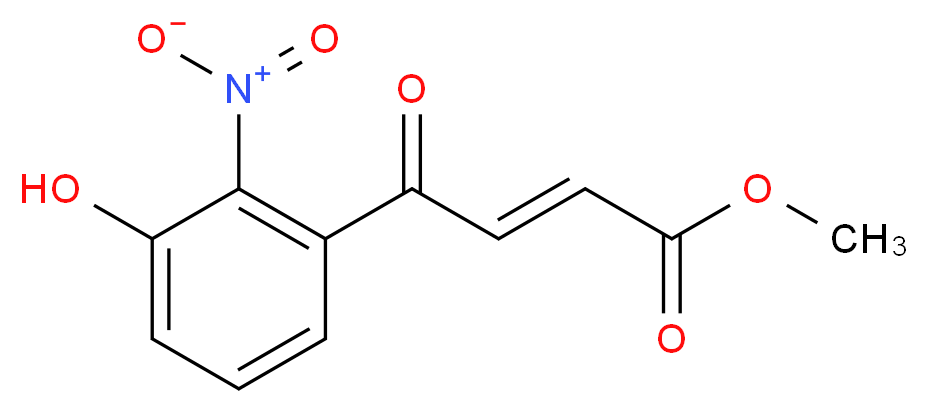 methyl (2E)-4-(3-hydroxy-2-nitrophenyl)-4-oxobut-2-enoate_分子结构_CAS_224044-67-1