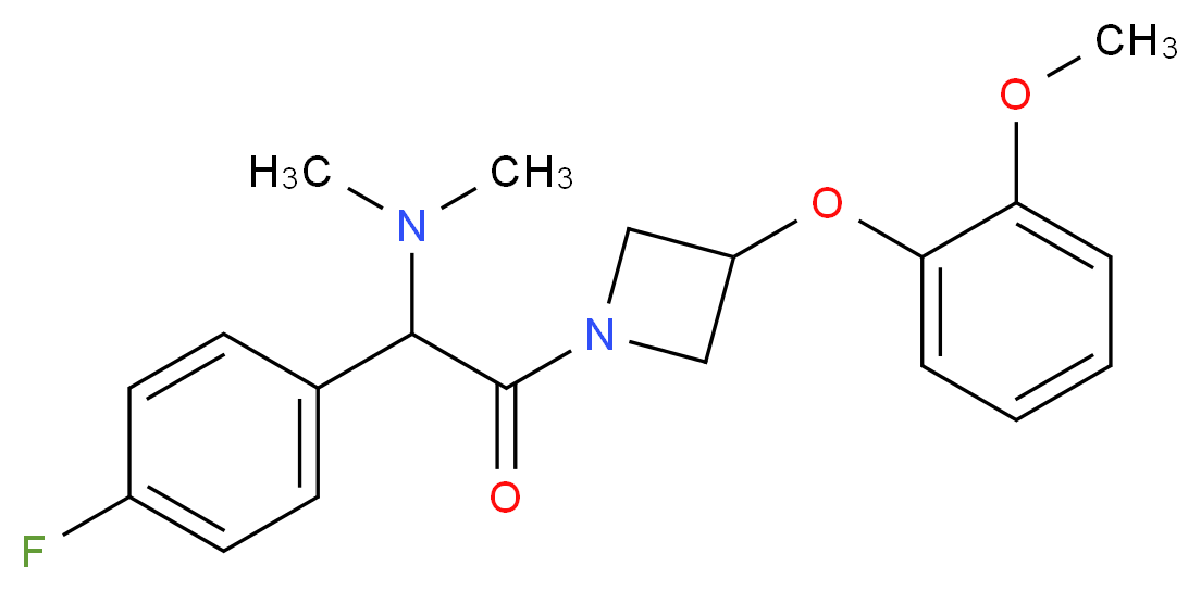 1-(4-fluorophenyl)-2-[3-(2-methoxyphenoxy)-1-azetidinyl]-N,N-dimethyl-2-oxoethanamine_分子结构_CAS_)