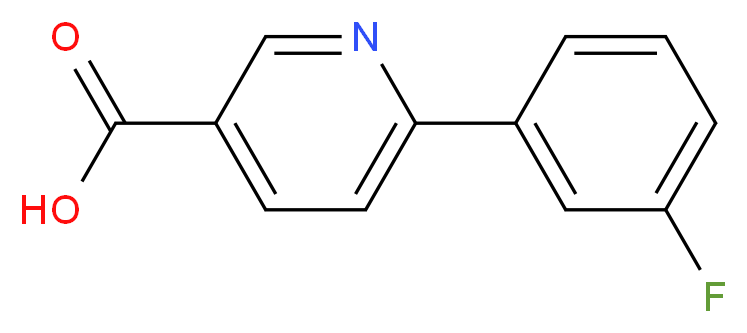 6-(3-fluorophenyl)pyridine-3-carboxylic acid_分子结构_CAS_582325-22-2
