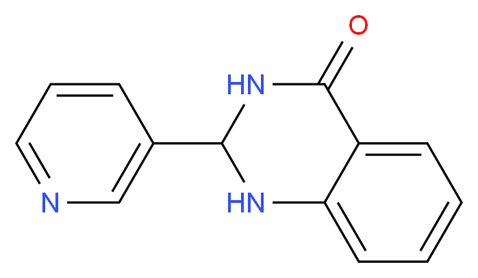 2-(pyridin-3-yl)-2,3-dihydroquinazolin-4(1H)-one_分子结构_CAS_)